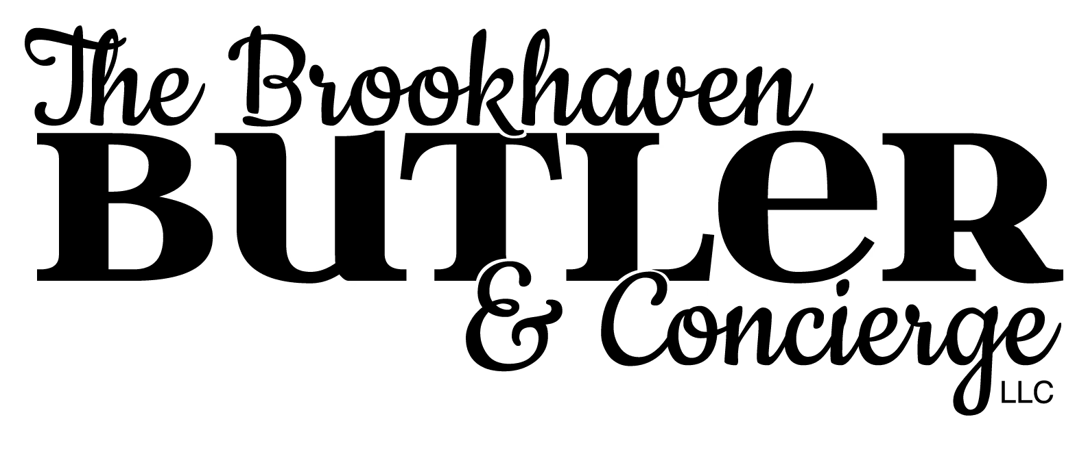 A green background with black letters that say brookhaven title and company.